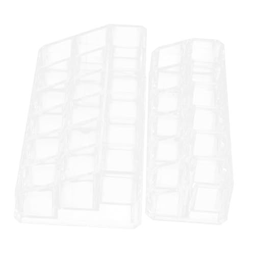 ARTSEWPLY 2 Stück Lippenstift Organizer Transparente Aufbewahrungsbox für Lippenpflege und Fächer für Optimale Kosmetikorganisation für Schreibtisch und Schlafzimmer von ARTSEWPLY