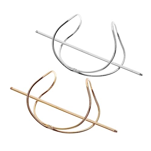 ARTSEWPLY 2 Stück Metal Hair Accessories Vintage Haarklammern für Haarknoten Damen Langlebiger Leichter Metall Stick Bun Holder in Gold und Silber Eleganter Haarschmuck für Alltag und ARTSEWPLY 2 Stück Metal Hair Accessories Vintage Haarklammern für Haarknoten Damen Langlebiger Leichter Metall Stick Bun Holder in Gold und Silber Eleganter Haarschmuck für Alltag und von ARTSEWPLY