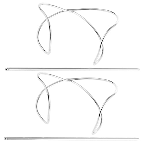 ARTSEWPLY 2 Stück Metall Haarnadeln Haarklammern für Hochsteckfrisuren Vintage Haarspangen für Damen für Partys Hochzeiten und Alltag von ARTSEWPLY