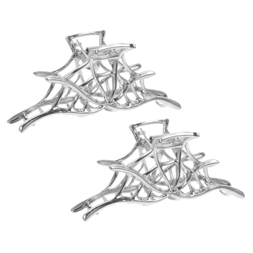 ARTSEWPLY 2 Stück Metall Spiderweb Haarklammer Rutschfester Haar Jaw Clip mit Festem Griff Dekorative Schwarze Haarklaue für Damen und Mädchen Vielseitiger Haarschmuck für Alltag und von ARTSEWPLY