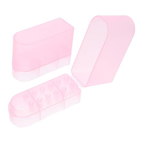 ARTSEWPLY 2 Stück Nagelbohrer Aufbewahrungsbox Teilig Transparentes Gehäuse Großer Organizer für Maniküre Werkzeug Tragbarer Nagelbohrer Organizer Robust Langlebig Kompakt zur Einfachen von ARTSEWPLY