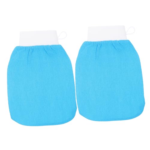 ARTSEWPLY 2 Stück Peelinghandschuhe für Mädchen Exfolierende Bad Handschuhe zur Hautreinigung Sanfte Massage für Körperpflege und Hauterneuerung für Beine Rücken und Brust von ARTSEWPLY