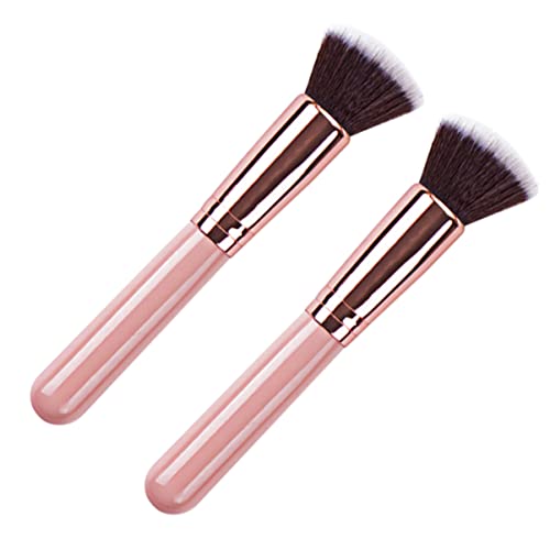 ARTSEWPLY 2 Stück Pinsel für Flüssiges Makeup mit Holzgriff Rosa Gold Foundation Pinsel für Blush und Kosmetikwerkzeuge für und Mädchen ARTSEWPLY 2 Stück Pinsel für Flüssiges Makeup mit Holzgriff Rosa Gold Foundation Pinsel für Blush und Kosmetikwerkzeuge für und Mädchen von ARTSEWPLY