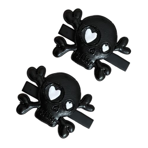 ARTSEWPLY 2 Stück Punk Style Schädel Haarklammern Halloween Haarspangen Schädel Haarschmuck für Frauen und Mädchen Modische Haarklammer Frisur Zubehör von ARTSEWPLY