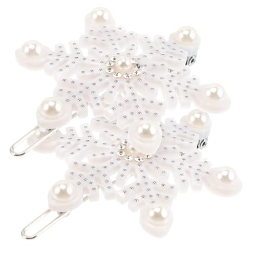 ARTSEWPLY 2 Stück Schneeflocken Haarklammern Damen Haarschmuck Winterliche Haarnadeln für Hochzeit Alltag Festlich Modische Haarspangen Geschenkidee von ARTSEWPLY