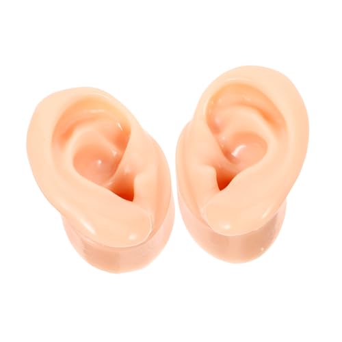 ARTSEWPLY 2 Stück Silikon Ohrmodell Teilig Hautfarben Ohrring Display Props Weiches Fake Ear Sample Für Damen Übungs und Demonstrationszwecke Medizinische Ausbildung von ARTSEWPLY