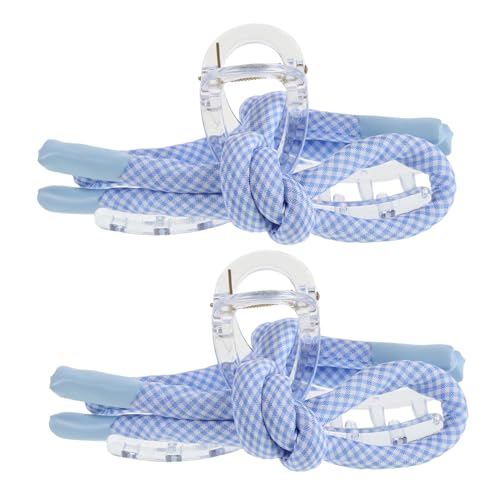 ARTSEWPLY 2stücke Gingham-haarschleife Mit Haarschleifenclip Haarnadel Mit Schleife Und Haarklammer Mit Schleife Für Frauen Und Mädchen Rutschfeste Haarspange Mit Großer Für von ARTSEWPLY