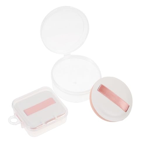 ARTSEWPLY 2 Stück Teiliges Make Up Schwamm für Gesicht Wiederverwendbar Nass und Trocken Anwendbar Inklusive Aufbewahrungsbox Weiche Beauty Sponges für Puder und Creme Make Up bei Frauen von ARTSEWPLY