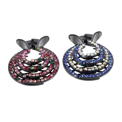 ARTSEWPLY 2 Stück Teiliges Spiral pferdeschwanzhalter Clip Haardutt former für Damen und Mädchen Einfach zu Verwenden Fest Haltend Farblich Sortiert Blau Ab von ARTSEWPLY