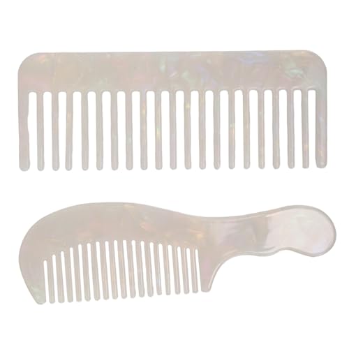 ARTSEWPLY 2 Stück Teiliges Static Acetate Haarkamm für Frauen Kompakt Zähne Ergonomischer Griff Scalp Friendly Leicht für Nasses und Trockenes Haar Reise und Stylingtool von ARTSEWPLY