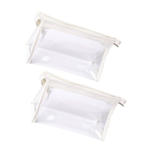 ARTSEWPLY 2 Stück Transparente Federmäppchen Große Kapazität Stifttasche Praktischer Schreibwaren Organizer für Schule Büro und Lehrer Vielseitige Aufbewahrung für Stifte Schere von ARTSEWPLY