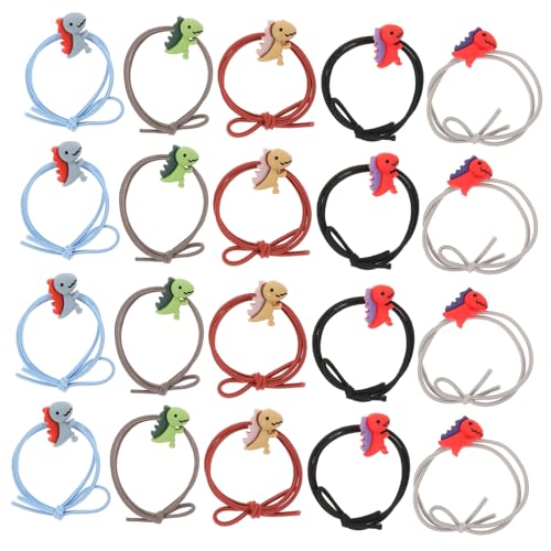 ARTSEWPLY 20 Stück Teiliges Cartoon Tier Haargummi Elastische Haarschleifen für Mädchen Weiche Haltbare Haarbänder Vielseitiges Haarzubehör für Party Alltag und DIY Frisuren von ARTSEWPLY