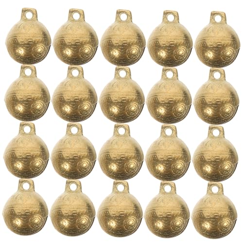 ARTSEWPLY 20 Stück Teiliges Kleine Kupfer glocken Vielseitige Katzen Hundehalsband bastelglocken mit Sanftem Klang Antike Tigerkopf bells für DIY weihnachtsdeko und Partyzubehör von ARTSEWPLY