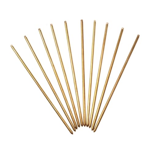 ARTSEWPLY 20 Stück Teiliges Reines Kupfer Haarstäbchen mit Loch Metall Haarnadeln DIY Haarschmuck Vintage Haargabeln für Damen Goldfarbene Haarforken zum Basteln und Hochsteckfrisuren ARTSEWPLY 20 Stück Teiliges Reines Kupfer Haarstäbchen mit Loch Metall Haarnadeln DIY Haarschmuck Vintage Haargabeln für Damen Goldfarbene Haarforken zum Basteln und Hochsteckfrisuren von ARTSEWPLY