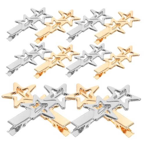 ARTSEWPLY 20 Stück Teiliges Stern Haarspangen Kleine Haarklammern für Damen und Mädchen Stylishe Haarschmuck Accessoires in Gold und Silber Robust und Vielseitig für Alltag und Besondere von ARTSEWPLY