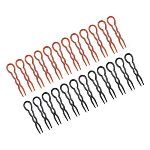ARTSEWPLY 24 Stück Teiliges U Förmiges Haargabel für Damen Flexible und Langlebige Haarnadeln Rutschfeste Frisurhilfe für Langes Haar Vielseitig Einsetzbar für Hochsteckfrisuren und von ARTSEWPLY