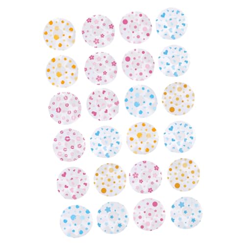 ARTSEWPLY 24 Stück Teiliges Wasserdichte Wiederverwendbare Badehauben aus EVA mit Elastischem Band Schützend Kompakt und Leicht für Damen und Herren für Dusche Bad und Zufällige Farbe von ARTSEWPLY