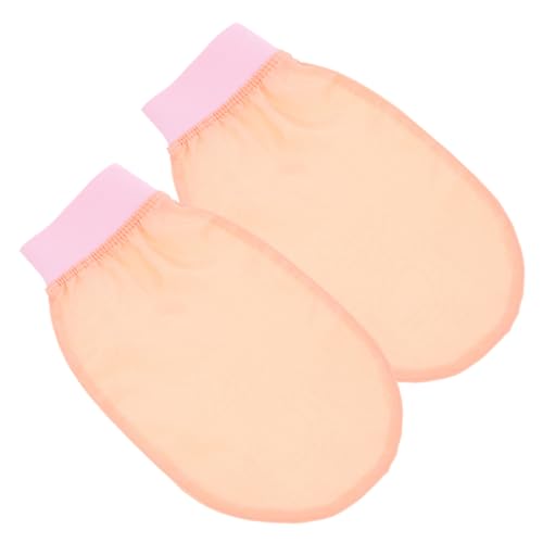 ARTSEWPLY 2St Schlammbad Handtuch Tücher schrubben Sprühbräune Körperpeeling seidenhandschuhe durchblutungsfördernde mittel Hautreinigungsmittel Peelingfäustlinge zum Die Seide Rosa von ARTSEWPLY