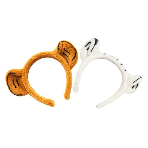 ARTSEWPLY 2stücke Tiger Ohren Haarreif Aus Plüsch Für Partys Und Cosplay Kopfschmuck Mit Tigerohren Design Stirnband Für Aufnahmen Und Fotos von ARTSEWPLY