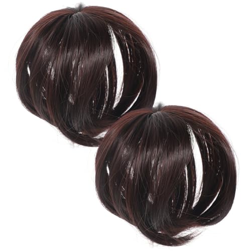 ARTSEWPLY 2 Stück Damen Haarteil Wiglet Top Haarteil für Dünner Werdendes Haar Echthaar Leicht Anzubringen für Haar für Oberseite Kopfes von ARTSEWPLY