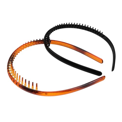 ARTSEWPLY 2stücke Zahnpaar Haarreifen Rutschfeste Damen Stirnbänder Modische Haarreife Aus Täglicher Kopfschmuck Für Frauen Und Mädchen von ARTSEWPLY