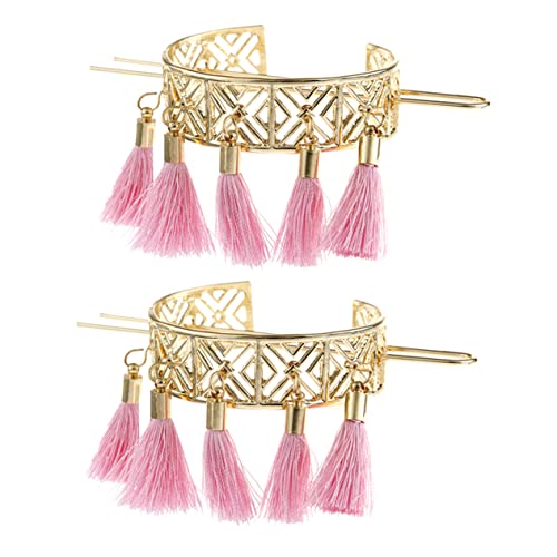 ARTSEWPLY 2stücke Hohl Haarstab Quaste Haarnadel Retro Chignon Pin Frauen Haar Ornament Legierung Chinesischer Stil Hanfu von ARTSEWPLY