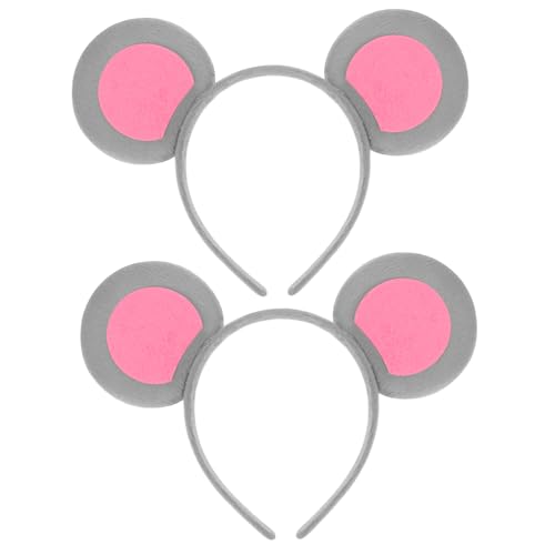 ARTSEWPLY 2stücke Kawaii Mausohren Haarreifen Für Mädchen Leichter Und Bequemer Tierohren-haarreif Für Kostümparty Karneval Cosplay Und Themenfeiern von ARTSEWPLY