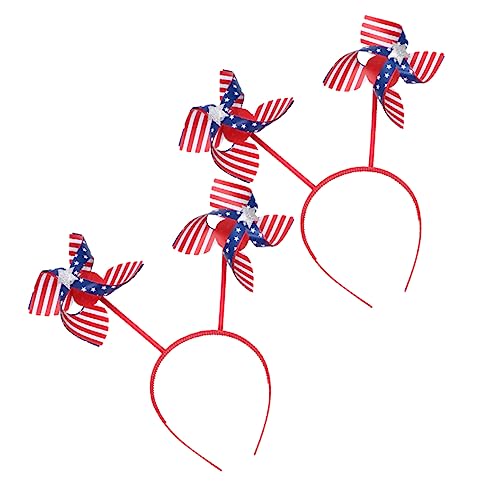 ARTSEWPLY 2stücke Reifen Kopfbedeckung Zum Unabhängigkeitstag Spielzeug Lustiger Reifen Unabhängigkeitstag Windmühle Party Headwear Haar Hoops Naturgetreu Langlebig von ARTSEWPLY
