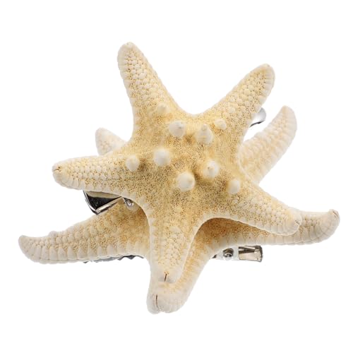 ARTSEWPLY 2stücke Seestern Haarspangen Fünfzackige Stern Haarnadel Strand Haarspange Stern Haarspange Seestern Braut Haarschmuck Für Frauen Und Mädchen von ARTSEWPLY