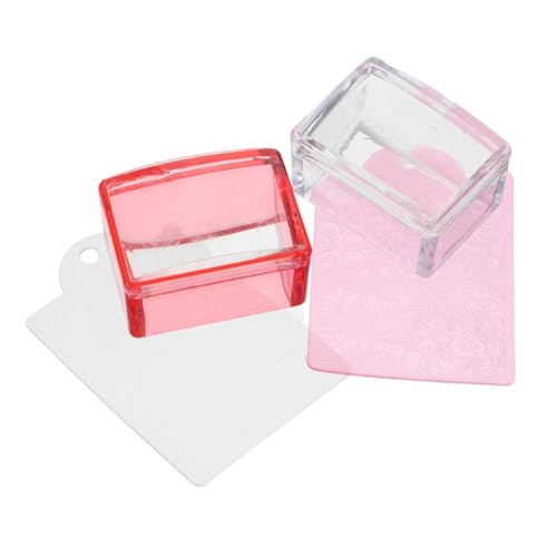ARTSEWPLY 2stücke Teiliger Nagelstempel Transparenter Stempel Für Präzise French-tip-designs Wiederverwendbar Einfach Zu Bedienen Für Diy-maniküre Zu Hause von ARTSEWPLY