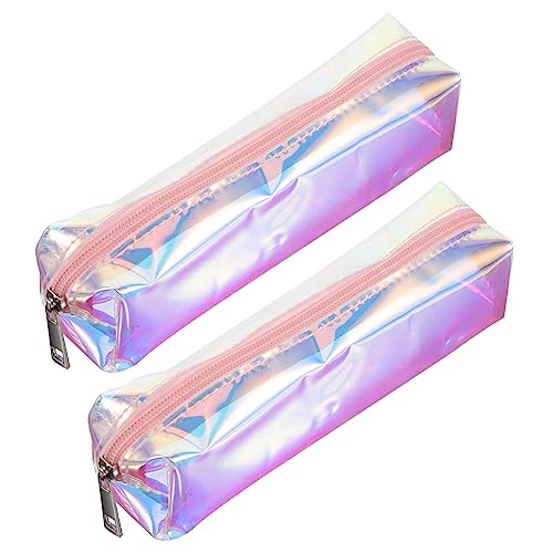 ARTSEWPLY 2stücke Kosmetiktasche Aus PVC Mit Reißverschluss Für Stifte Bleistifte Karten Münzen Schlüssel Make-up Pinsel Aufbewahrungstasche Organizer-Tasche von ARTSEWPLY