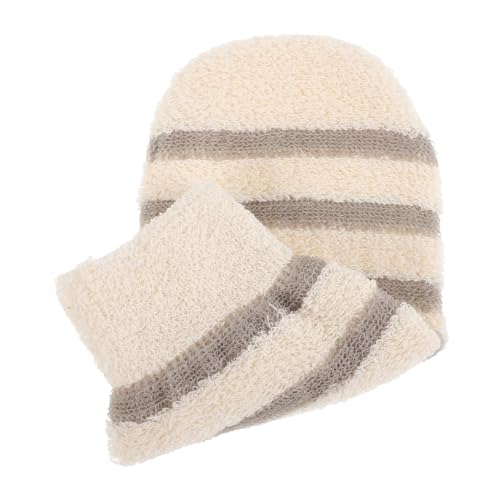 ARTSEWPLY 3 Stück Badetuch Badehandschuhe Duschhandschuhe Peelinghandschuh Dusche Duschhandschuh Peeling Peeling-handschuhe Peeling Mitt Beige Flachs von ARTSEWPLY
