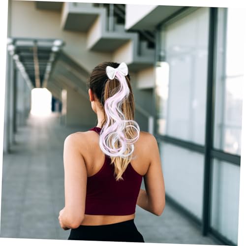 ARTSEWPLY 3 Stück Teiliges Bunte Haarspangen mit Schleifen Haarklammern für Mädchen Jahre Weiche Haar Extensions Clips für Geburtstage Partys und Schulaufführungen von ARTSEWPLY