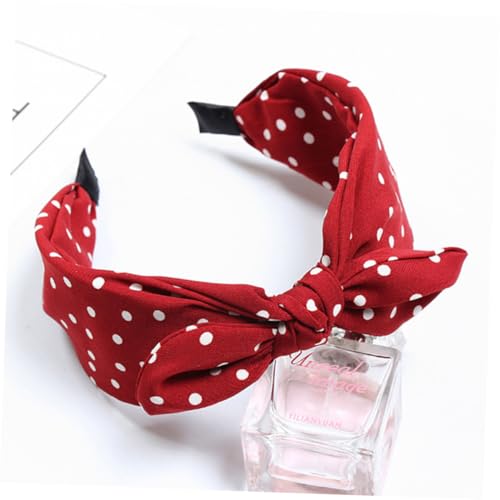ARTSEWPLY 3 Stück Teiliges Damen Haarband mit Breiter Niedliche Knoten Designs und Breites Stoff Stirnband mit Hasenohren in Grün Rot für Alltag Party und von ARTSEWPLY