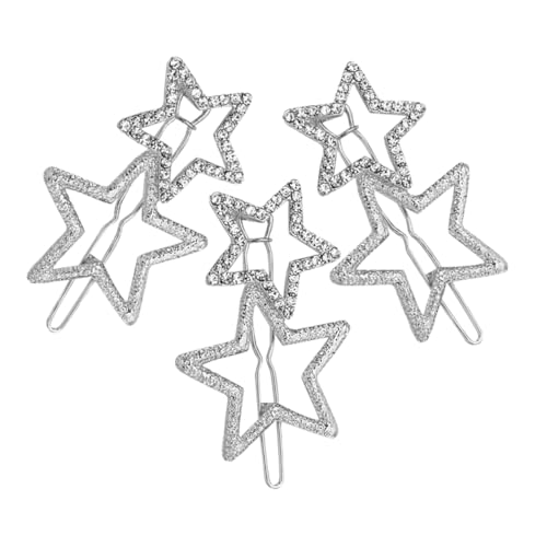 ARTSEWPLY 3 Stück Teiliges Strass Stern Haarspangen Glitzernde Haarschmuck Deko für Damen und Mädchen Haarclips mit Funkelnden Sternen Vielseitige Accessoires für Party und Alltag von ARTSEWPLY
