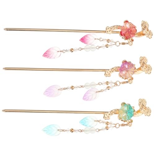 ARTSEWPLY 3 Stück Vintage Chinesische Haarnadeln Teiliges Haarschmuck Sticks mit Quaste Retro Haarstäbchen für Damen Sicherer bei Dicken Haaren für Hochzeit Ball Alltag von ARTSEWPLY