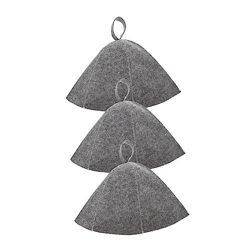 ARTSEWPLY 3Stücke Atmungsaktiver Sauna Hut aus Filz Flexibler Kopfschutz für Damen und Herren Hochwertige Sauna Kopfbedeckung für Zuhause Pflegeleicht und Feuchtigkeitsabsorbierend von ARTSEWPLY