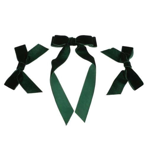 ARTSEWPLY 3stücke Haarspange Mit Clips Aus Samt Schleifendesign Top-clip-haarspange Vielseitig Einsetzbar Für Mädchen Und Anlässe von ARTSEWPLY
