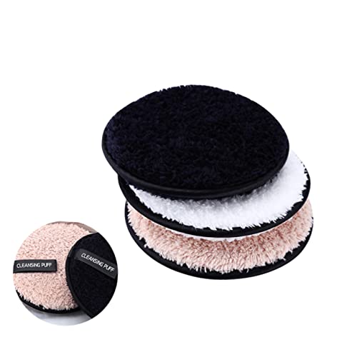 ARTSEWPLY 3stücke Make-up-entferner-schwamm Doppellagiger Reinigungsschwamm Waschbar Für Gesicht Entfernt Make-up Sonnenschutz Kosmetika Mit Baumwolle Für Unterwegs Hautpflege von ARTSEWPLY