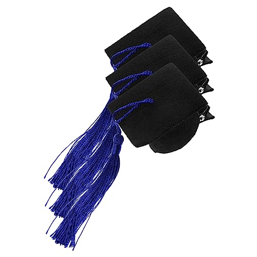 ARTSEWPLY 3stücke Teiliges Doktorhut Haarklammern Blau Mini Abschlussfeier Haarschmuck Für Erwachsene Und Mädchen Für Graduierungen Und Partys Mit Lustigem Design Und Strapazierfähigem von ARTSEWPLY