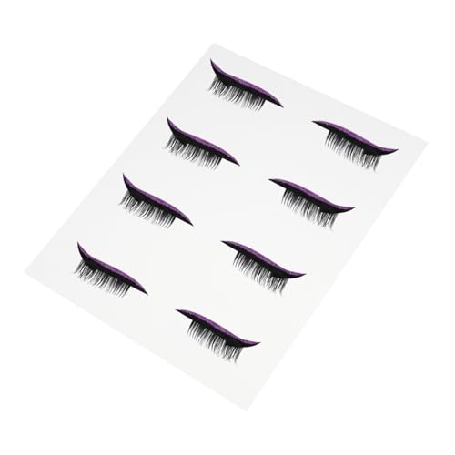 ARTSEWPLY 4 Paare Selbstklebende Wasserfeste Eyeliner Aufkleber mit Glitzereffekt Augen Make Up Schablonen Einfach Anzubringen für Halloween Cosplay Partys und Alltag Geeignet von ARTSEWPLY