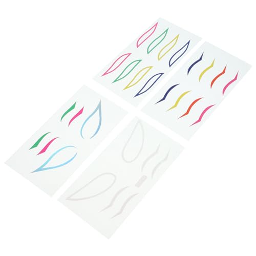 ARTSEWPLY 4sätze Wasserdichte Farbige Eyeliner Sticker Perfektes Make-up Werkzeug Für Für Partys Und Nachtleben Einfach Anzuwenden Langanhaltend Und Verschiedenen Designs Erhältlich von ARTSEWPLY