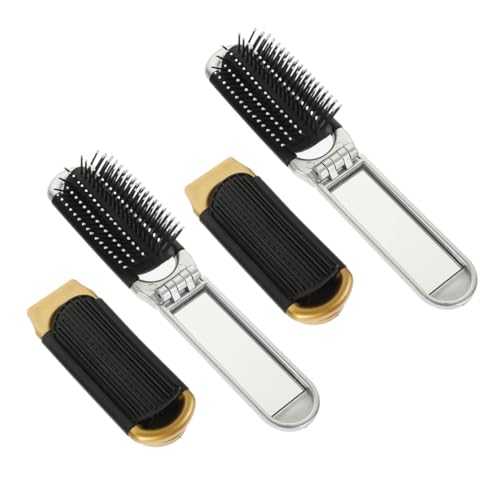 ARTSEWPLY 4 Stck. Faltbare Haarbürste mit Spiegel Kompakt Leicht Taschenbürste für Massage und Entwirren Tragbar Unzerbrechlich für Damen und Herren Reise Alltag ARTSEWPLY 4 Stck. Faltbare Haarbürste mit Spiegel Kompakt Leicht Taschenbürste für Massage und Entwirren Tragbar Unzerbrechlich für Damen und Herren Reise Alltag von ARTSEWPLY