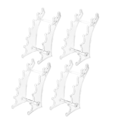 ARTSEWPLY 4 Stück Teiliges Bogenförmiges Stifthalter Display Rack Makeup Organizer für Lippenstift und Lipgloss Kompakter Kosmetik und Büromaterial Halter Geeignet für Geschäft und Zuhause von ARTSEWPLY