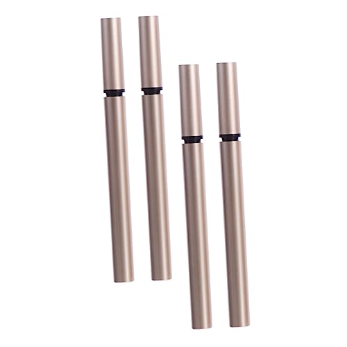 ARTSEWPLY 4 Stück Teiliges DIY Eyeliner Tube Nachfüllbar Leere Flüssige Eyeliner Stifte Goldene Kosmetikbehälter mit Stahlkugel Luftdicht für Make Up Profis und Anfänger von ARTSEWPLY