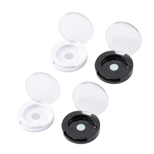 ARTSEWPLY 4 Stück Teiliges Magnetische Lidschatten Boxen Einzelfarbbehälter Leer für Lidschatten Blush Puder Kosmetik Organizer Kompakt und Tragbar von ARTSEWPLY