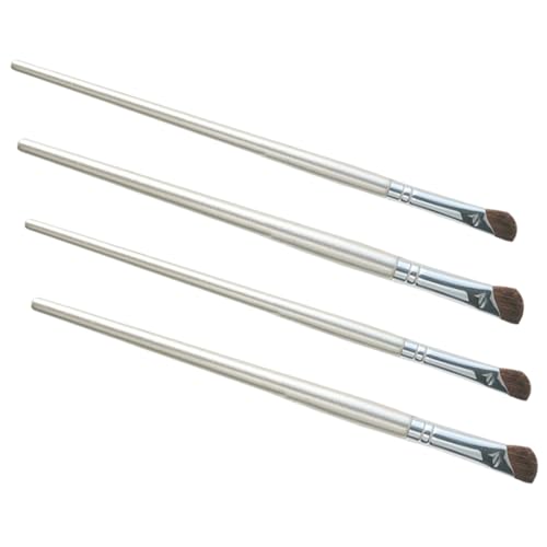ARTSEWPLY 4 Stück Teiliges Make Up Pinsel für Nase Konturierung und Highlighting Schräger Augen Make Up Pinsel mit Komfortablem Griff Präzise Concealer und Lidschatten Applikation Leicht von ARTSEWPLY