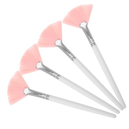 ARTSEWPLY 4 Stück Teiliges Make Up Pinselset Fächerpinsel aus Weichen Nylonhaaren für Gesicht Highlighter und Puder Dichte Borsten zum Konturieren Blenden und Highlighten für Frauen und von ARTSEWPLY