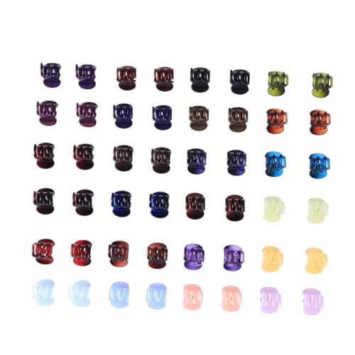 ARTSEWPLY 48 Stück Teiliges Kleine Haarklammern aus Kunststoff mit Perlmutt Rutschfesten Zacken Flexibel für Dickes Haar Haarspangen für Frauen und Mädchen Vielseitiges Styling Zubehör von ARTSEWPLY