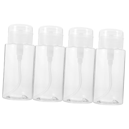 ARTSEWPLY 4stücke Pumpflasche Zum Herunterdrücken Für Nagellackentferner Make-up-entferner Toner Alkohol Oder Andere Kosmetikflüssigkeiten Robustes Material Wiederverwendbar Einfach Zu von ARTSEWPLY